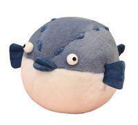 OUKEYI Pufferfish Plush Toy,Pufferfish Crocodile Cartoon Doll Stuffed Animal Doll Sofa Ornament Cute Pufferfish Crocodile Plush Pillow Toy, Birthday Party, Home De (Pufferfish)