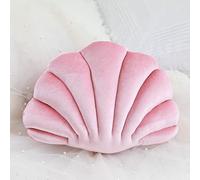 OUKEYI Shell Pillows,Seashell Shaped Accent Throw Pillows,Cute Clam Pillow for Sofa Bed Couch Chair Home Living Room Bedroom Office Cushion Floor Pillow (13 X 10 in) (Pink)