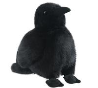 OUKEYI Simulation Crow Plush Toy， black Crow stuffed animal 25cm/9.8 inch Realistic Raven Stuffed Animal Plush Pillow Toys Bird Figure Home Decoration birthday Gift for Kids Boys girls