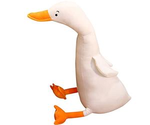 OUKEYI White Swan Stuffed Animal, Funny duck Plush Doll, Soft Pillow Cushion Cute Goose Plush Toy Stuffed Animals Toy Gifts for Kids (65 cm/25.6 inch