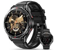 OUKITEL BT12 Military Smart Watch for Men GPS (Answer/Make Calls) 480mAh Smartwatch 5ATM Waterproof, 1.43" AMOLED Smart Watch with Pressure&Altitude&