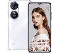 OUKITEL C38 Mobile phones - 24GB+256GB/1TB Smartphone,6.6" HD+ Large Screen,48MP+32MP Camera,5150mAh Battery,4G Dual SIM Free Unlocked Mobile Phones,Face ID/NFC/Fingerprint/GPS,White