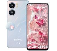 OUKITEL C58 Pro Mobile Phones 2025 - Android14, 24GB RAM+256GB ROM+1TB, 6.67" HD+50MP Main Camera, 5150mAh Smartphone, 4G Dual SIM Free Unlocked, NFC,Face ID/GPS/3.5mm Jack, Blue