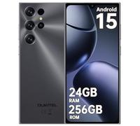 OUKITEL C61 Pro Android Phones - Android 15 Smartphone, 6.88" HD+ 5150mAh Large Battery, 24GB RAM+256GB ROM, 4G Mobile Phones Dual SIM Free Unlocked, Fingerprint & Face ID/GPS/NFC/OTG, Black