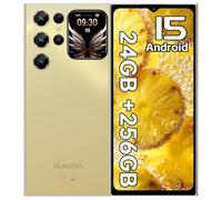 OUKITEL C62 PRO Mobile Phones, 24GB+256GB/1TB Smartphone, 6.88" Display & 1.81" Rear Screen, 5150mAh Battery Android 15 Phone, 13MP Camera, 4G Dual SIM Free Mobile Phone, 5G WiFi|BT5.0|NFC|GPS, Gold