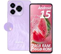 OUKITEL C65 Pro Mobile Phones, Android 15-24GB+256/1TB Smartphone, 6.7" HD+ 90Hz Display, 5150mAh Phones, 50+8MP, 4G Dual SIM Free Unlocked Phone, Fingerprint/Face ID/OTG/GPS(Purple)