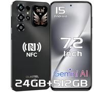 OUKITEL C68 Plus Mobile Phones - 24GB+512GB/1TB, 7.2" Display & 1.81" Sub-Screen, Android 15 Smartphone, 64MP Camera, 6000mAh Battery Phone, 4G Dual SIM Free Mobile Phone, NFC/Fingerprint/Face ID