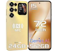 OUKITEL C68 Plus Mobile Phones - 24GB+512GB/1TB, 7.2" Display & 1.81" Sub-Screen, Android 15 Smartphone, 64MP Camera, 6000mAh Battery Phone, 4G Dual SIM Free Mobile Phone, NFC/Fingerprint/Face ID