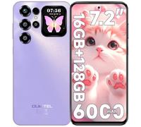 OUKITEL C68 Plus Mobile Phones - 7.2" HD+ Display & 1.81" Sub-Screen, 64MP Camera, 6000mAh Battery Phones, Android 15 Smartphone, 16GB+128GB/1TB, 4G Dual SIM Free Mobile Phone, Fingerprint/Face ID/GPS