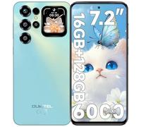 OUKITEL C68 Plus Mobile Phones - 7.2" HD+ Display & 1.81" Sub-Screen, 64MP Camera, 6000mAh Battery Phones, Android 15 Smartphone, 16GB+128GB/1TB, 4G Dual SIM Free Mobile Phone, Fingerprint/Face ID/GPS