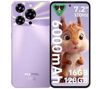 OUKITEL C69 Mobile Phones - Android 15 Smartphone, 7.2" HD+ Large Display, 64MP Camera, 6000mAh Battery Phones, 16GB+128GB/1TB, 4G Dual SIM Free Mobile Phone, Fingerprint/Face ID/GPS/BT5.0,Purple