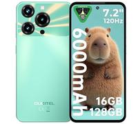 OUKITEL C69 Mobile Phones - Android 15 Smartphone, 7.2" HD+ Large Display, 64MP Camera, 6000mAh Battery Phones, 16GB+128GB/1TB, 4G Dual SIM Free Mobile Phone, Fingerprint/Face ID/GPS/BT5.0, Green