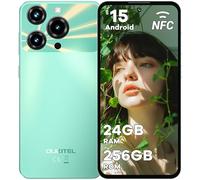 OUKITEL C69 SIM-Free & Unlocked Mobile Phones - Android 15 Phone, 7.2" Display Smart Phone, 24GB+256/1TB, 6000mAh Phones, 64+8MP, 4G Dual SIM, Fingerprint/Face ID/NFC/OTG/GPS(Green)