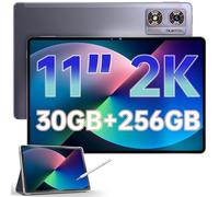 OUKITEL OT8 Tablet 11 Inch - 30GB RAM 256GB ROM Gaming Tablets Android 13, 8800mAh Tablet With Pen, 13MP+8MP Camera,Speaker*4 | TÜV | GPS | OTG | 2K Screen | TF 1TB, Black