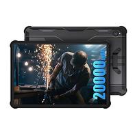 OUKITEL RT2 Rugged Tablet 10.1 Inch - 20000mAh Battery 33W Fast Charging Tablet, 8GB RAM+128GB ROM(TF 1TB), 16MP+16MP Camera, 5G-WiFi, Dual SIM 4G Gaming Tablets, 16MP+16MP Camera, IP68/IP69K, Black