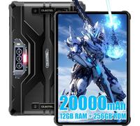 OUKITEL RT8 Rugged tablet - 20000mAh Large Battery,12GB RAM+256GB ROM,48MP Main camera+32MP Front camera+20MP Night vision,Octa-core processor Helio G99, Android13, Face recognition/NFC/OTG/GPS,Black