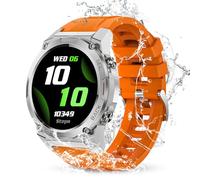 OUKITEL Smart Watch for men, 1.43-inch HD Touchscreen Smartwatch, 400mAh, 24-Hour Blood Pressure/Pulse/Sleep/Pedometer for Android iOS Fitness Watches, IP68 Waterproof, 100+ Sports Features