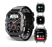 OUKITEL Smart Watch for Men Answer/Make Call, 2.02” HD Screen Fitness Watch with Heart Rate/Sleep Monitor/Blood Oxygen, 5ATM Waterproof, 100+ Sport Modes Smartwatch for IOS Android