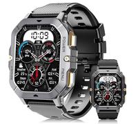 OUKITEL Smart Watch for Men Answer/Make Call, 2.02” HD Screen Waterproof Fitness Watches with Heart Rate Sleep Monitor Blood Oxygen, 100+ Sport Modes Smartwatch for IOS Android