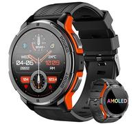 OUKITEL Smart Watch for Men, Mens Smart Watches with Bluetooth Call, 1.43 Inch AMOLED Smartwatch with Heart Rate SpO2 Sleep Monitor, 123 Sports Mode, Waterproof Fitness Watch for Android iOS (Classic)