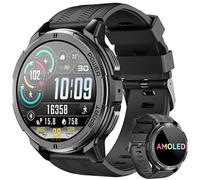 OUKITEL Smart Watch for Men, Mens Smart Watches with Bluetooth Call, 1.43 Inch AMOLED Smartwatch with Heart Rate SpO2 Sleep Monitor, 123 Sports Mode, Waterproof Fitness Watch for Android iOS