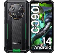 OUKITEL WP28E Rugged Smartphone Android 14-10600mAh Mobile Phones, 16GB + 64GB/1TB, 6.52" Display Rugged Phone with 13MP Camera, IP68/IP69K Waterproof Phone, 4G Dual SIM/NFC/OTG/GPS/Face ID -Green