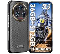 OUKITEL WP35 PRO Rugged Smartphone 5G - 512GB ROM, 11000mAh Battery, 2.4K 6.6’’ FHD+ Display, 64MP+32MP Camera, Night Vision, 14.9mm Slim, Dual SIM Phone unlocked, Fingerprint, NFC - Gold