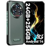 OUKITEL WP35 Rugged Smartphone 5G - 256GB+24GB Android 14 Rugged Phone, 11000mAh 6.6" FHD+Display 64MP+32MP Night Vision Camera, Mobile Phones for NFC GPS OTG, Face Unlocked