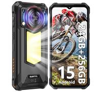 OUKITEL WP53 PRO Rugged Smartphone Android 15-24GB+256GB/1TB, 11000mAh Rugged Phone, 128dB Speaker, 6.52" HD, 50MP, 900LM Camping Light, 4G Dual SIM-Free&Unlocked Mobile Phones, NFC/IP68 Waterproof