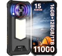 OUKITEL WP53S Rugged Smartphone - Android 15, 11000mAh Rugged Phone,16GB RAM+128GB ROM/1TB Mobile Phones, 6.52" HD+ Display, Waterproof Phone, Camping Light, 13MP+5MP Camera, NFC/OTG/GPS,2025