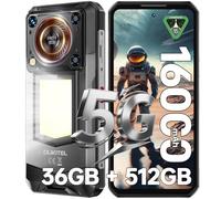 OUKITEL WP56 Rugged Smartphone 5G, 36GB+512GB Mobile Phone, 16000mAh(45W) Battery, 1000LM Camping Light, 6.8" FHD+Display, 108MP Camera, 5G Dual SIM Android 15 Phone/IP68/IP69K/NFC/GPS/OTG, Black