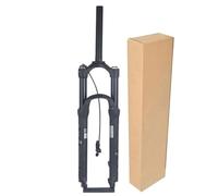 OUKMXSY 26/27.5/29in Suspension Front Fork, 120mm Travel 9mm Axle Straight 1-1/8" Mountain Bike Double Air Chamber Fork With Rebound Adjust