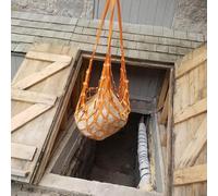 OUKMXSY Commercial Pallet Cargo Lifting Net Straps - 1x1 M 2x2 M 3x3 M 4x4 M Square Cargo Hanging Net - Crane Hoist Cargo Net with 1m Lifting Loops for Unloading Heavy Objects(3m (load 4ton)-15cm me