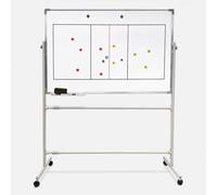 OUKMXSY Dry Erase Coaching Board, Magnetic Coaches Clipboards, Volleyball Tactics Board with Universal Wheels and Bracket, Volleyball Coach Board, ABS Plastic Corners - Volleyball