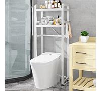 OUKMXSY Washer Rack,Bathroom Units Bathroom Toilet Shelf Floor Multi-Layer Washroom Roller Washing Machine Above Storage (Color : B)