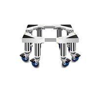 OUKMXSY Washing Machine Stand Base Movable Fridge Trolley with 8 Locking Wheels Washer Pedestals & Frames Universal Appliance Rack Adjustable Width 36-55cm Stent