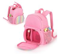 OUKNAK Backpack for Toniebox, Travel Bag for Toniebox 2 Audio Player Starter Set, Accessories Storage for Charger Headphone (Pink)
