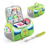 OUKNAK Carrying Case for Toniebox Starter Set, Storage Carrier Bag for Toniebox 2 Audio Player Carrying Box for Toniebox Accessories Travel Carrying Bag for Toniebox (Green Rugby)