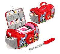 OUKNAK Carrying Case for Toniebox Starter Set, Storage Carrier Bag for Toniebox 2 Audio Player Carrying Box for Toniebox Accessories Travel Carrying Bag for Toniebox (Red)