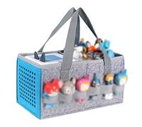 OUKNAK Carrying Case for Tonies Starter Set & Storage Bag for Toniebox 2 Figurine, Hand Bag for Audio Player and Dolls Musical Toy Folding Bag for Toniebox Accessories (Gray Blue)