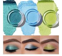 Oulac 3PCS Eyeshadow Set Shimmer Finish| Highly Pigmented & Fine Texture| Waterproof & Long-Lasting| Longwear Blendable Shimmer Eye Make-up | Vegan & Cruelty-Free
