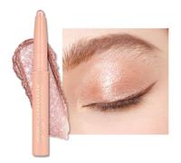 Oulac Champagne Eyeshadow Pencil - Long-Lasting Creamy Blendable Texture, Vegan & Cruelty-Free Eye Makeup, 1.25g, WS02 Pink Rush