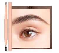 Oulac Dark Brown Eyebrow Pencil, Waterproof Retractable Eyebrow Stick with Brush, Long Lasting Smudge Resistant, Vegan & Cruelty-Free, 03 Dark Brown