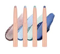 Oulac Eyeshadow Stick Set Smooth & Long Lasting, Twist-up Design Shimmering Glitter Finish, Blendable Eyes Makeup, Vegan & Cruelty-Free 3.8g X 4PCS
