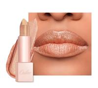 Oulac Infinity Moisture Lipstick - Gold Nude Lip Blam for Extremely Dry, Cracked Lips, Diamond Shimmer & High Shine, Long-Lasting Hydration Lips, Vegan & Clean Beauty Formula, 4.5g PG13