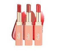 OULAC Lipstick Red Set with Long-Lasting Moisturiser, Creamy Light Texture for Smooth Lips, Juicier and Shiny, Easy to Apply and Non-Adhesive