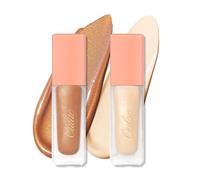 Oulac Liquid Eyeshadow Satin Finish - Multi-Use Eyeshadow Eye Primer Bronzer | Blendable Smooth Eye Make-up, Crease-Resistant, Non-Greasy, Vegan (SA01/SA02)