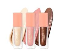 Oulac Liquid Eyeshadow Satin Finish - Multi-Use Eyeshadow Primer & Liquid Blush | Blendable Smooth Eye Make-up, Crease-Resistant, Non-Greasy, Vegan, Cruelty-Free (SA02/SA03/SA04)