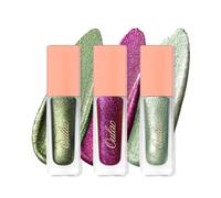 Oulac Liquid Glitter Eyeshadow Set - Metallic Green & Purple Liquid Shimmer & Eyeliner, Blendable Smooth Eye Make-up, Crease-Resistant, Vegan (06/19/20)