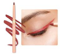 OULAC Matte Brick Red Eye Liner & Lip Liner 2 in 1, Waterproof, Smudge-proof Retractable Eyeliner Pencils Lasts 24H+, Highly Pigmented and Smooth, Vegan (LL06) Mulled Wine